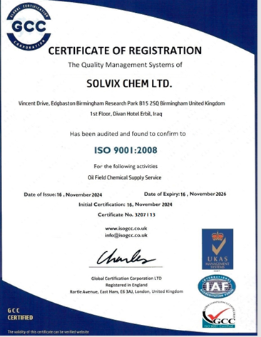 ISO 9001:2015 Certificate